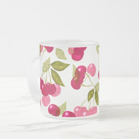 Mok van gerijpte glazen koffie (Voorkant links)