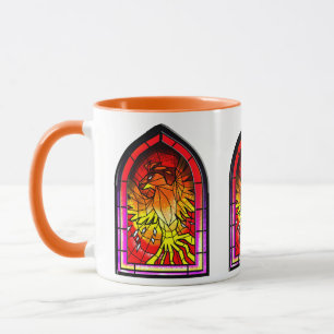 Mok van gestamineerd glas Phoenix