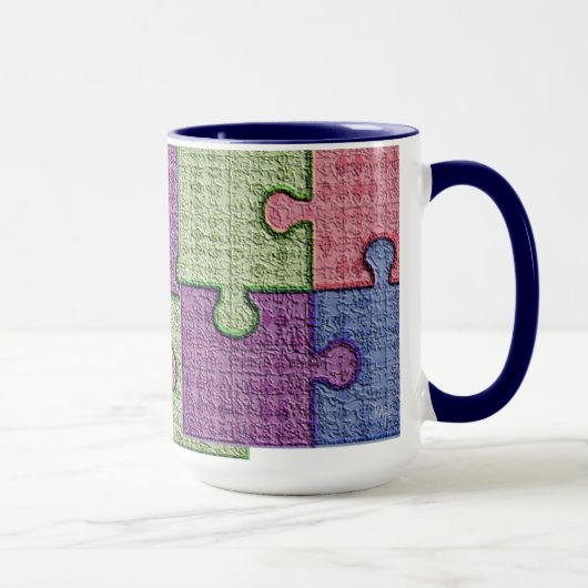 Mok van getextureerde puzzels (Rechts)