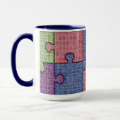 Mok van getextureerde puzzels (Links)