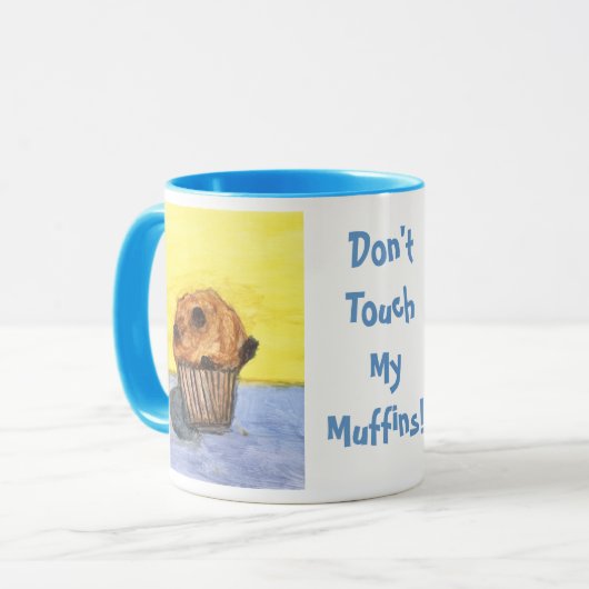 Mok van geverfde chocolade Chip-moffin keramische  (Voorkant links)