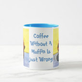 Mok van geverfde chocolade Chip-moffin keramische  (Midden)