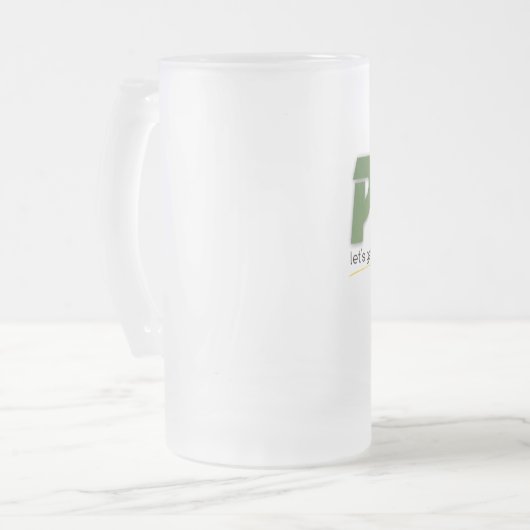 Mok van gevroren glas (Voorkant links)