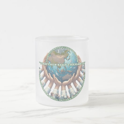 Mok van glas, bevroren, 10 oz (Center)