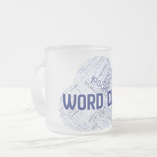 Mok van glas, bevroren, 10 oz (Voorkant links)