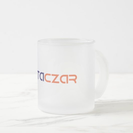 Mok van glas, bevroren - 10 oz (Voorkant rechts)