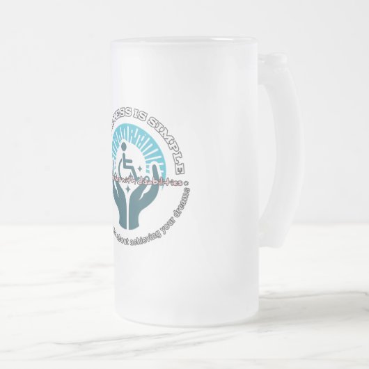 Mok van glas, bevroren, 16 oz (Voorkant rechts)