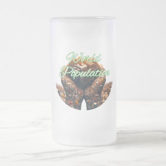 Mok van glas, bevroren, 16 oz (Center)