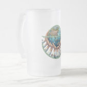 Mok van glas, bevroren, 16 oz (Voorkant links)