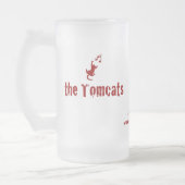 Mok van glas, bevroren - Crimson Lettering (Links)