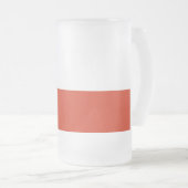 Mok van glas, bevroren, met Chileense vlag (Voorkant rechts)