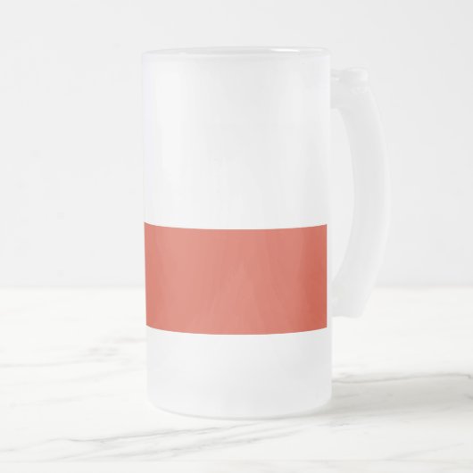 Mok van glas, bevroren, met Chileense vlag (Voorkant rechts)