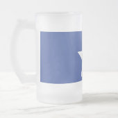 Mok van glas, bevroren, met vlag van Houston, Vere (Links)