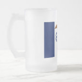 Mok van glas, bevroren, met vlag van Iowa, Verenig (Links)