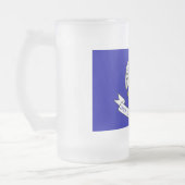 Mok van glas, bevroren, met vlag van Louisiana, Ve (Links)