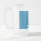 Mok van glas, bevroren, met vlag van Oklahoma, Ver (Links)