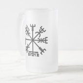 Mok van glas, bevroren, Valhalla Oliver | Vegvisir (Voorkant links)