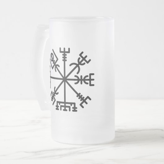 Mok van glas, bevroren, Valhalla Oliver | Vegvisir (Voorkant links)
