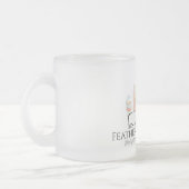 Mok van glas, FITW logo, 10 oz, bevroren (Links)