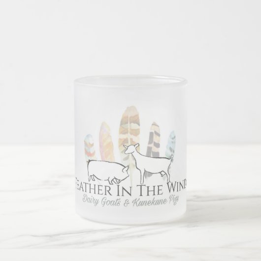 Mok van glas, FITW logo, 10 oz, bevroren (Center)