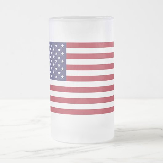 Mok van glas met vlag van de Verenigde Staten van  (Center)