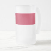 Mok van glas met vlag van North Carolina, gekruld (Voorkant rechts)