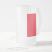 Mok van glas, voorgekookt, met Franse vlag (Voorkant rechts)