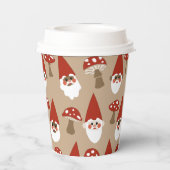 Mok van gnomen en paddenstoelen Papierkoppen Papieren Bekers (Achterkant)