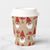 Mok van gnomen en paddenstoelen Papierkoppen Papieren Bekers (Voorkant)