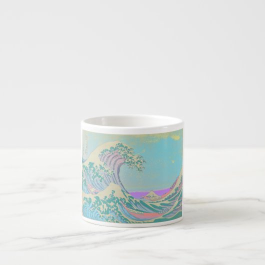 Mok van Great Wave Pastel Bone China (Voorkant)