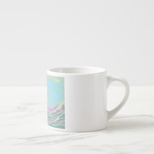 Mok van Great Wave Pastel Bone China (Rechts)
