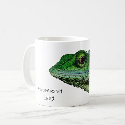 Mok van groene hagedis (Voorkant links)