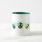 Mok van groene ladybugs (Midden)