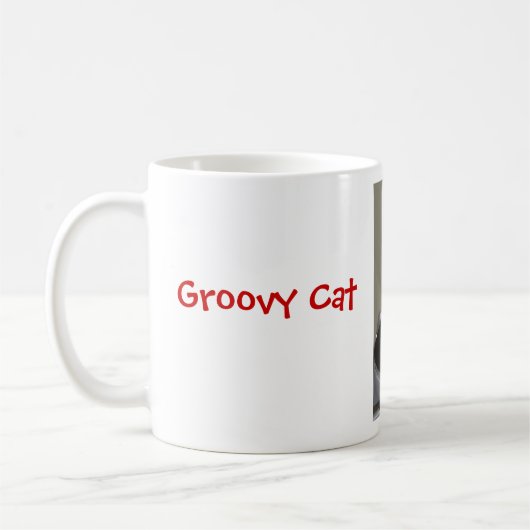 Mok van Groovy Cat Coffee (Links)