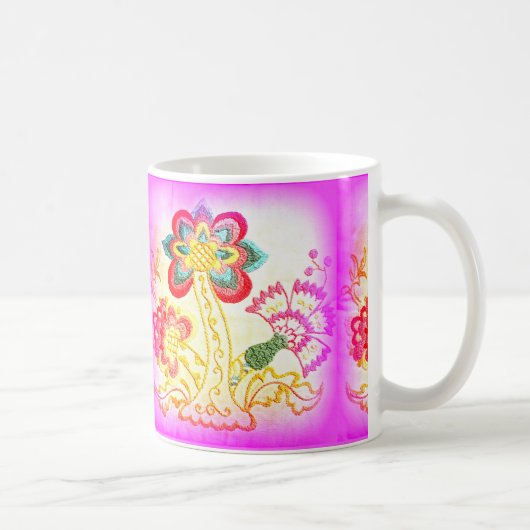 mok van groovy hippie-achtige palmboomkoffie (Rechts)
