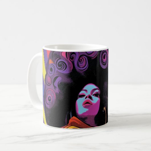 Mok van Groovy Retro Coffee (Voorkant links)