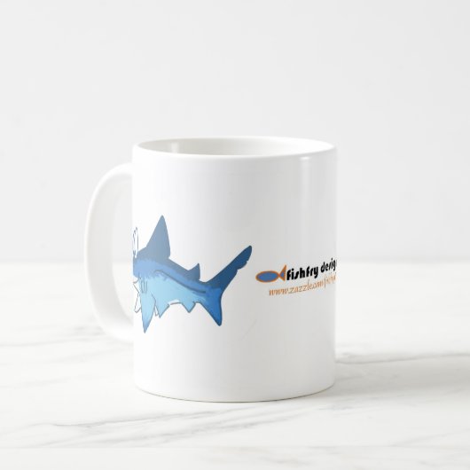 Mok van haaienhaaien voor Design (Voorkant links)