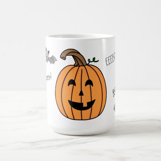 Mok van Halloween Bat en Pumpkin Coffee (Center)