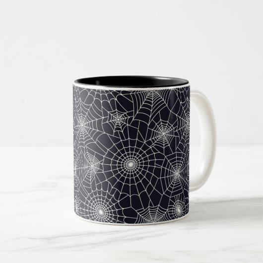 Mok van Halloween Spider Webs Coffee (Voorkant rechts)