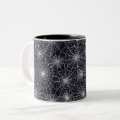 Mok van Halloween Spider Webs Coffee (Voorkant links)