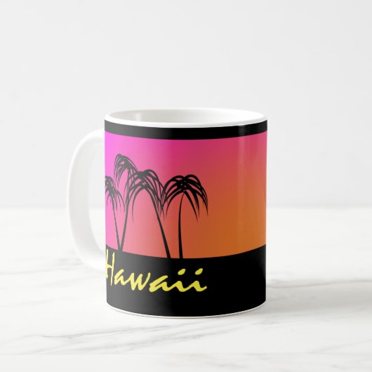Mok van Hawaii souvenir koffie (Voorkant links)