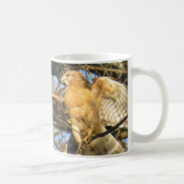 Mok van Hawk Coffee met rode schouders