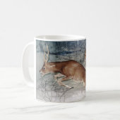 mok van hertenkoffie (Voorkant links)