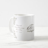 Mok van het 60ste Diamond Wedding Jubileum (Voorkant links)