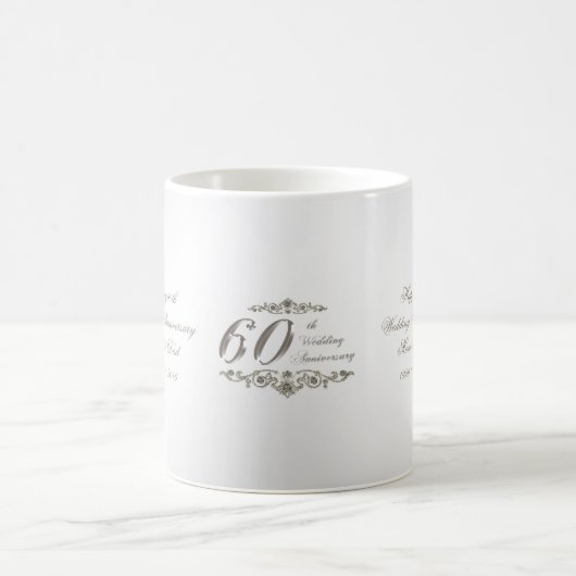 Mok van het 60ste Diamond Wedding Jubileum (Center)