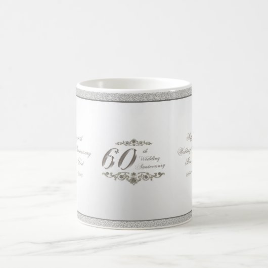 Mok van het 60ste Diamond Wedding Jubileum (Center)