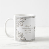 Mok van het 60ste Diamond Wedding Jubileum (Links)