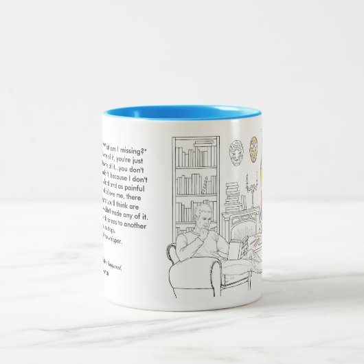 Mok van het boek Adrien en Jake (met citaat) (Center)