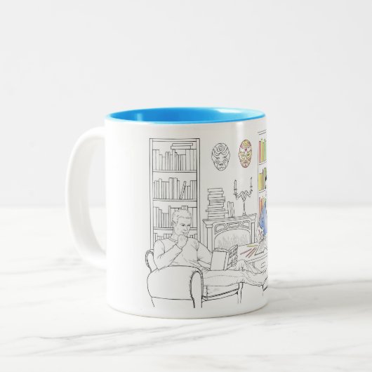 Mok van het boek Adrien en Jake (zonder prijsopgav (Voorkant links)