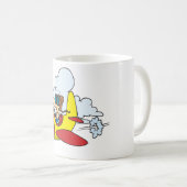 Mok van het cartoon vliegtuig (Voorkant rechts)